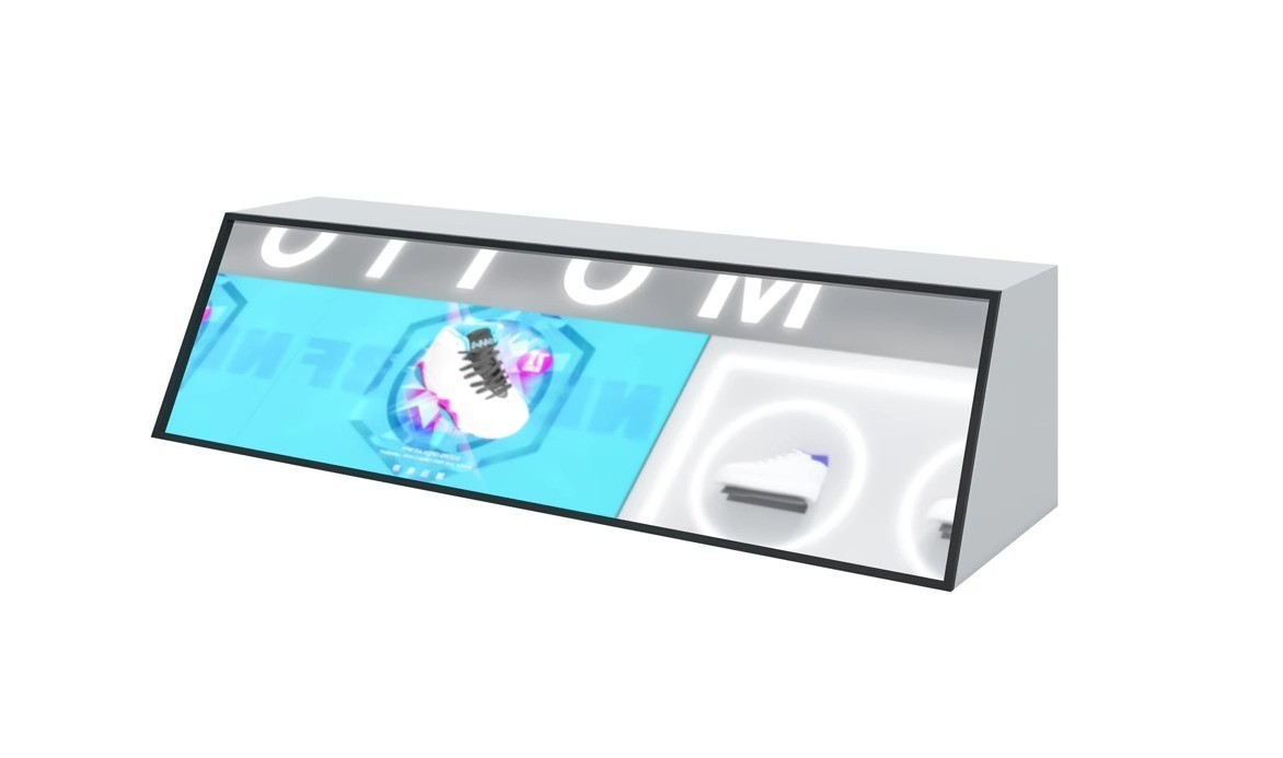 Tienda de ropa de hombre con lámpara tipo piso piso de pared superior placa trasera estante de pared percha de ropa percha de zapatos tienda de zapatos percha de exhibición