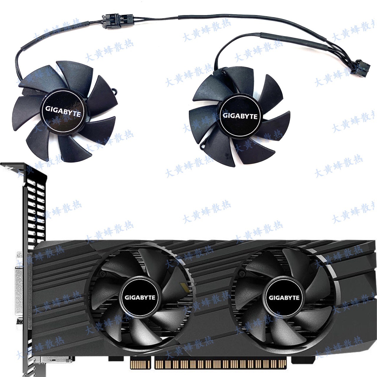 GIGABYTE GIGABYTE GTX1650 1630 4GB Half-height Knife Card GraphicS Card Fan FS1250-S2053a
