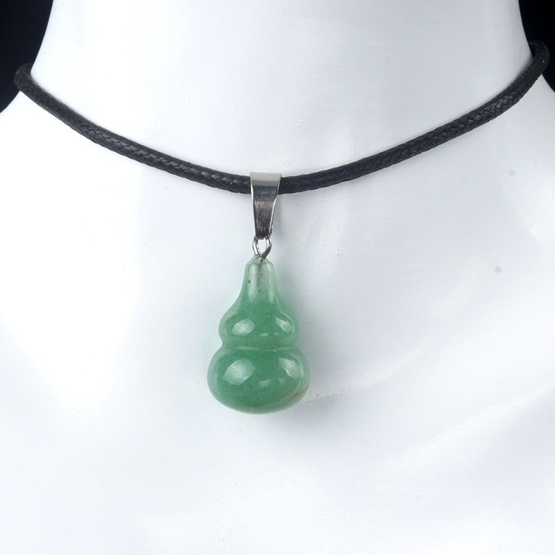 20mmヒョウタンペンダント天然水晶半宝石ヒョウタンペンダントDIYイヤリングネックレスアクセサリーアクセサリー|undefined
