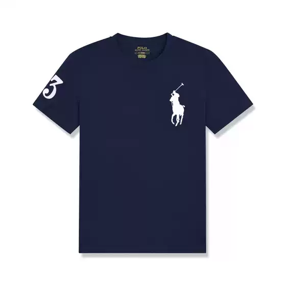 Paul Round Neck T-Shirt Short-Sleeved Men's Business Men's Printed Malaysian Cotton Shirt Summer New Slim Fit T-Shirt