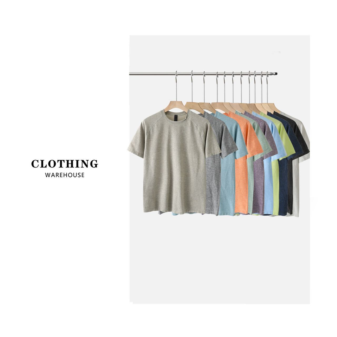 Dew tech quick-drying breathable fabric! Seamless one craft! Men's sports short-sleeved T-shirt 00137