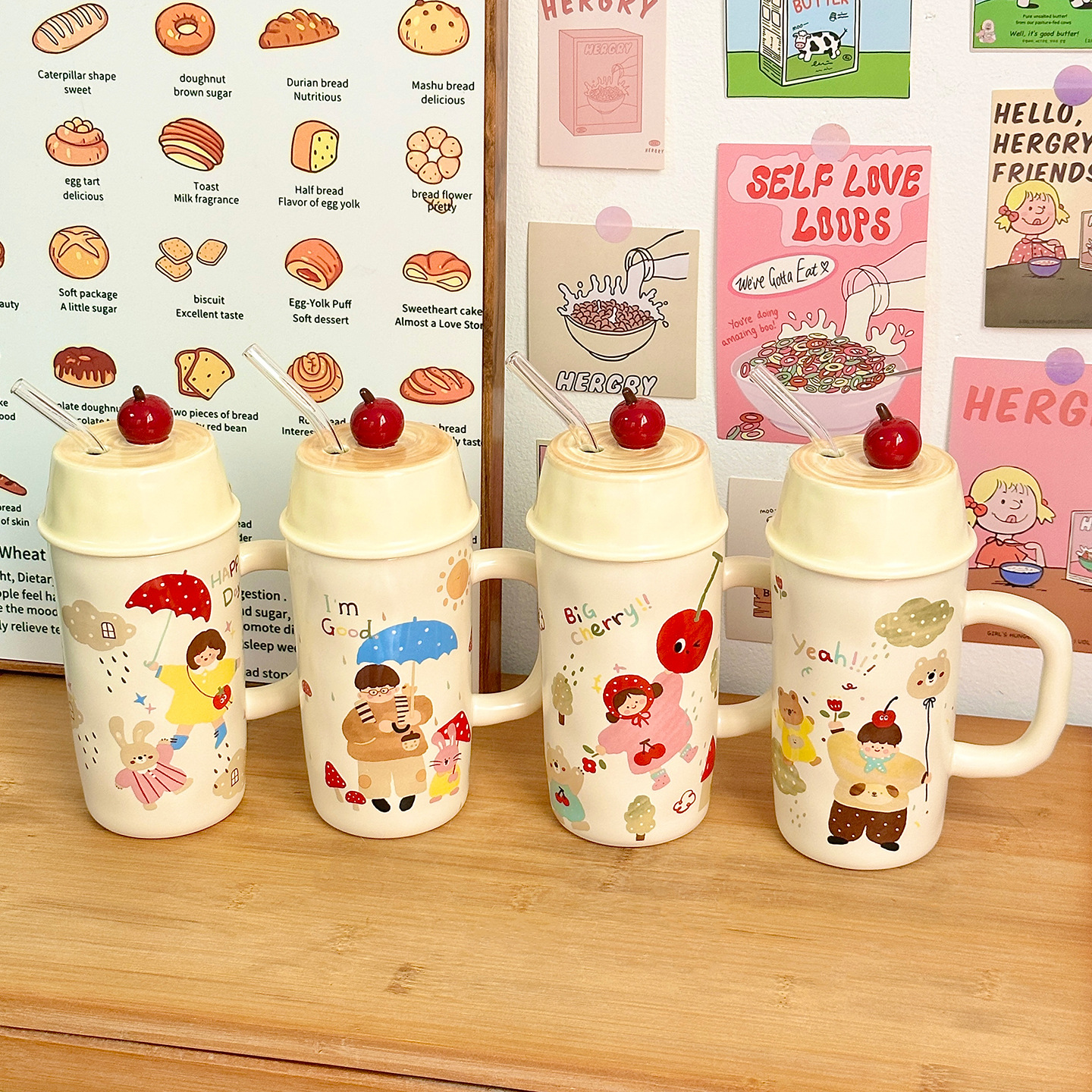 Tazas de cerámica de gran capacidad copas de agua caseras de alto valor facial tazas de paja de oficina regalos de cumpleaños mujeres