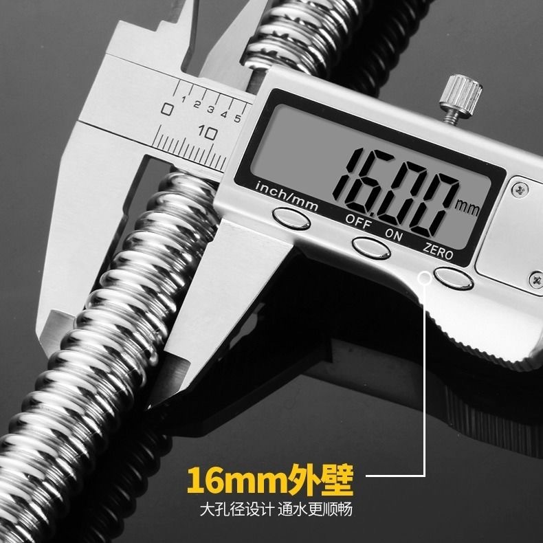 304ステンレス4分波紋給水管ガス給湯器冷熱水管防爆耐圧波上水ホース|undefined