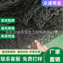 通风降噪网铝镁锰板金属屋面用隔音降噪网 防火阻燃6mm通风降噪网