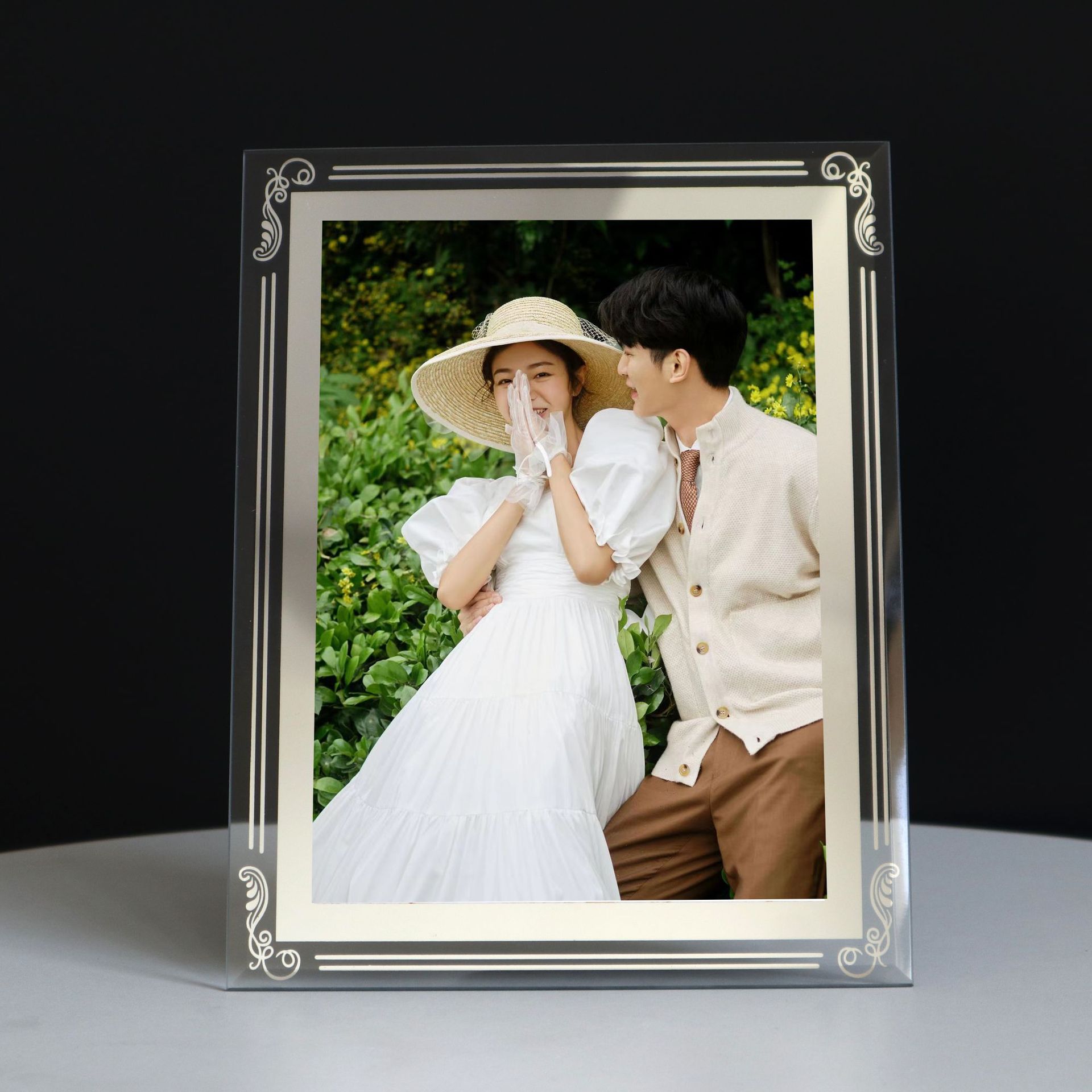 A4 Certificate License Crystal Glass Photo Frame Table Creative Wedding Photo Frame 6inch 587inch 10inch A5 7inch Photo Frame