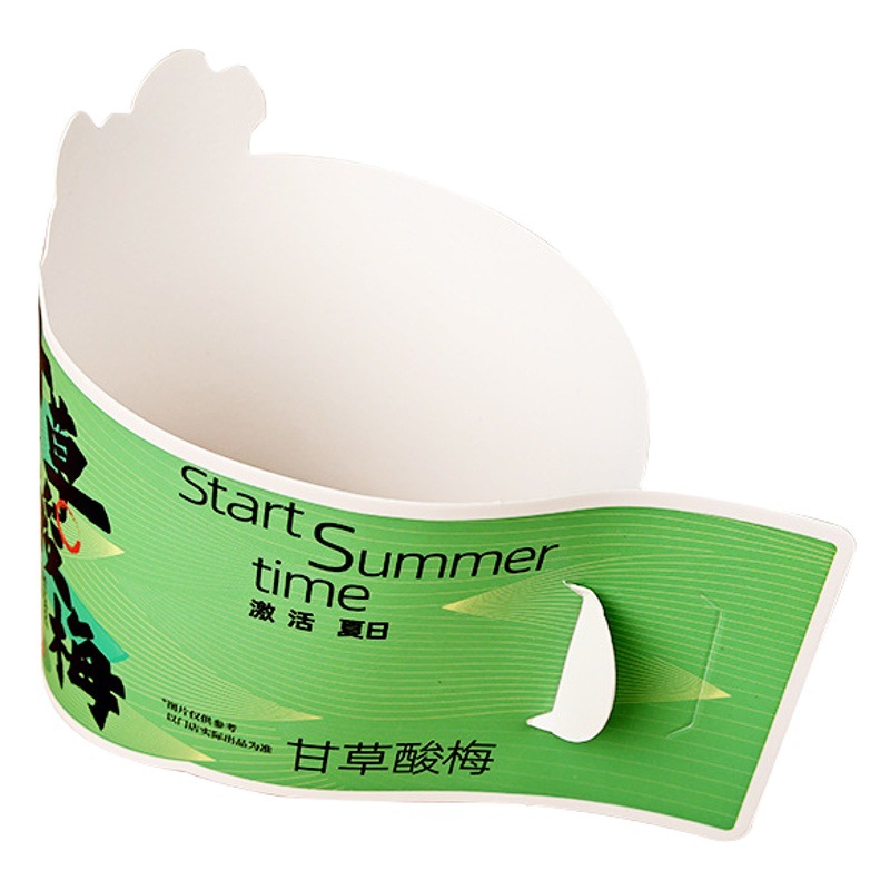 Customized Disposable Paper Cup Sleeves 2087 Corrugated Cup Sleeves Custom-Made 90 Cup Holders for Milk Tea and Coffee 95 Protective Sleeves