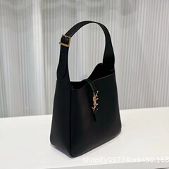 Y家le5a7hobo腋の下バケツバッグ高級シングル肩復古百合頭層皮大容量トート女包