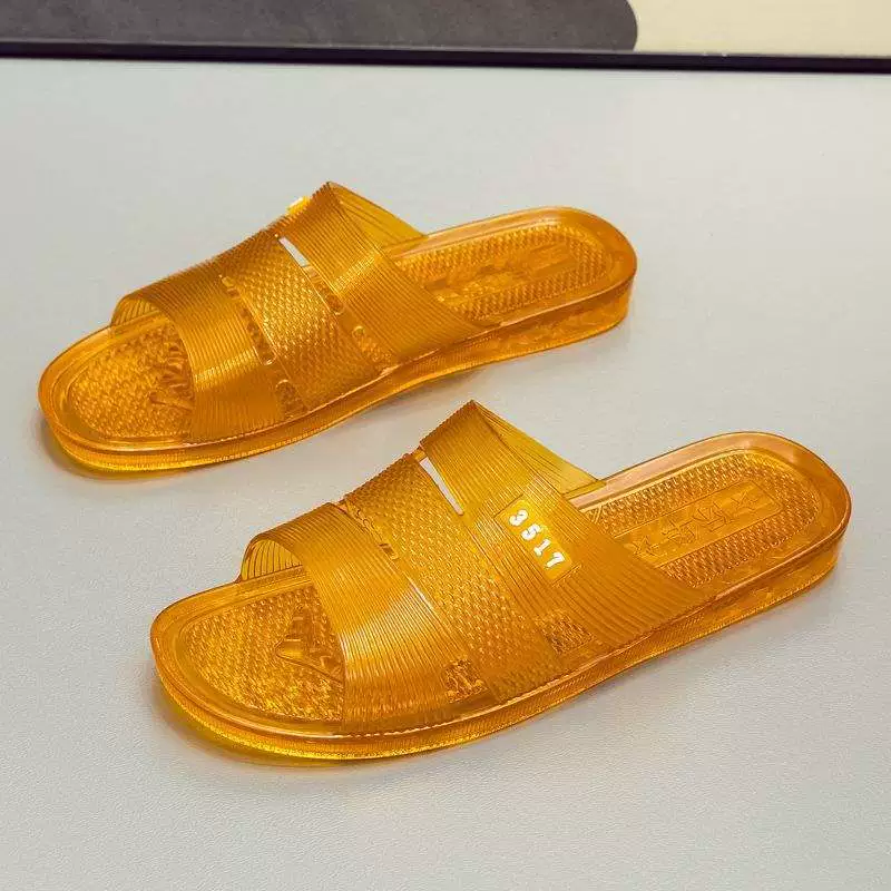 3517 Тапочки Jihua для мужчин, нескользящие, для купания пожилых людей, новые домашние цельные сандалии для папы в китайском стиле