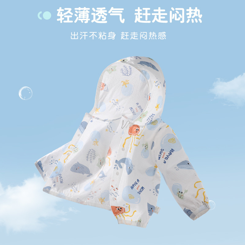 2444+2335 New Style Kidsren's Summer Clothing, Cool Mesh Breathable Cotton Jacket, Cardigan for Boys and Girls