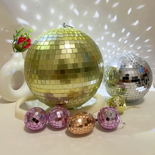 Mirror Ball Ktv Decoration Laser Ball Dissco Stage Wedding Window Decoration Reflective Ball Cake Decoration Christmas