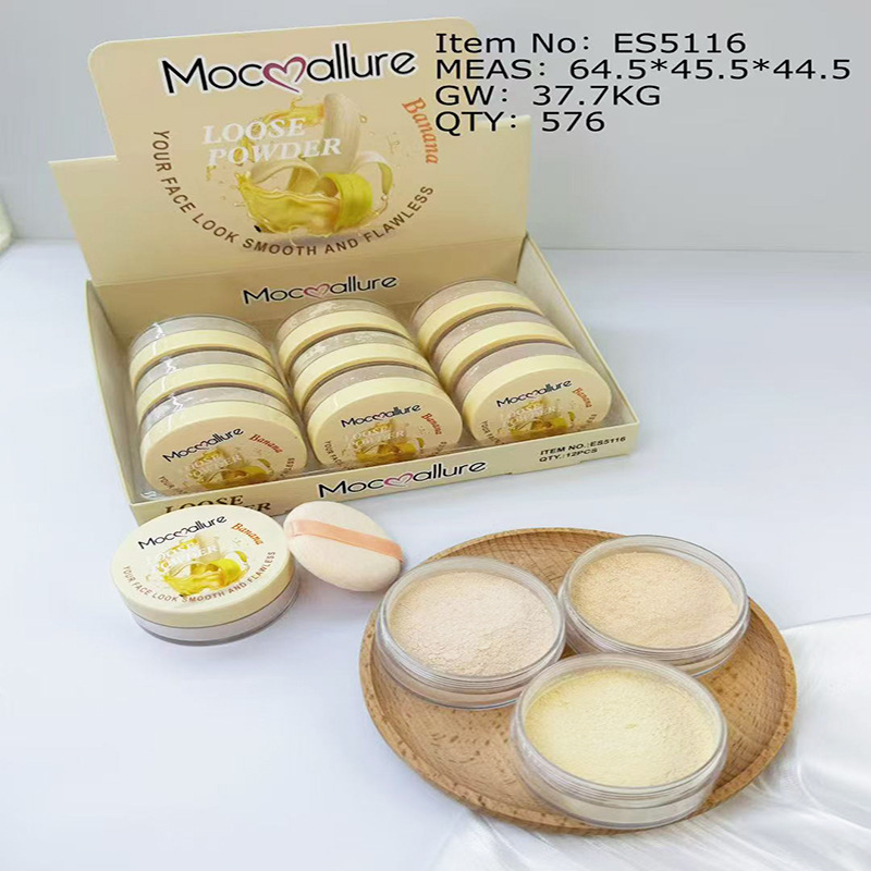 Polvo Suelto Fijador de Maquillaje Impermeable Resistente al Sudor Control de Aceite