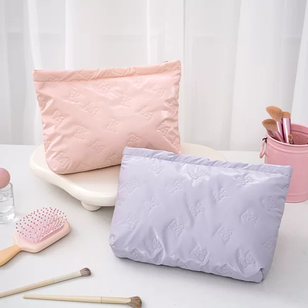 Runhui Butterfly Dance Hand Cosmetic Bag Travel Storage Bag Portable Bag Medium Bag Travel Essential Cosmetic Bag Large Capacity