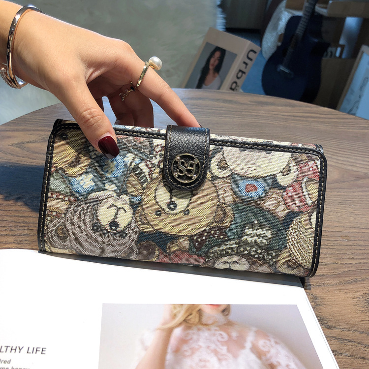 Dames lederen kaarthouder clutch portemonnee voor telefoon geld_voghion.com