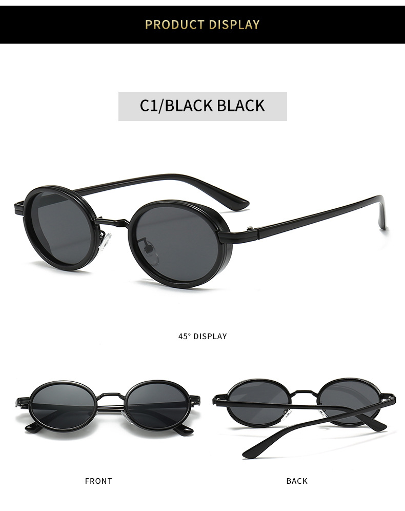 48g Weight Full Frame Glasses Structure Sunglasses Classification PC, UV400 Protection Lens Material Oval Frame Glasses Style Travel, Fishing Occasion Gradient Color, Solid Color, Leopard Pattern Unisex Gender Retro Style Leopard Color Retro Gradient Color Solid Color Leopard PC UV400 Protection Oval Frame Full Frame Women's Sunglasses 2