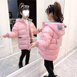 女童冬装棉衣2025新款儿童洋气韩版羽绒棉服中大童加厚款外套棉袄