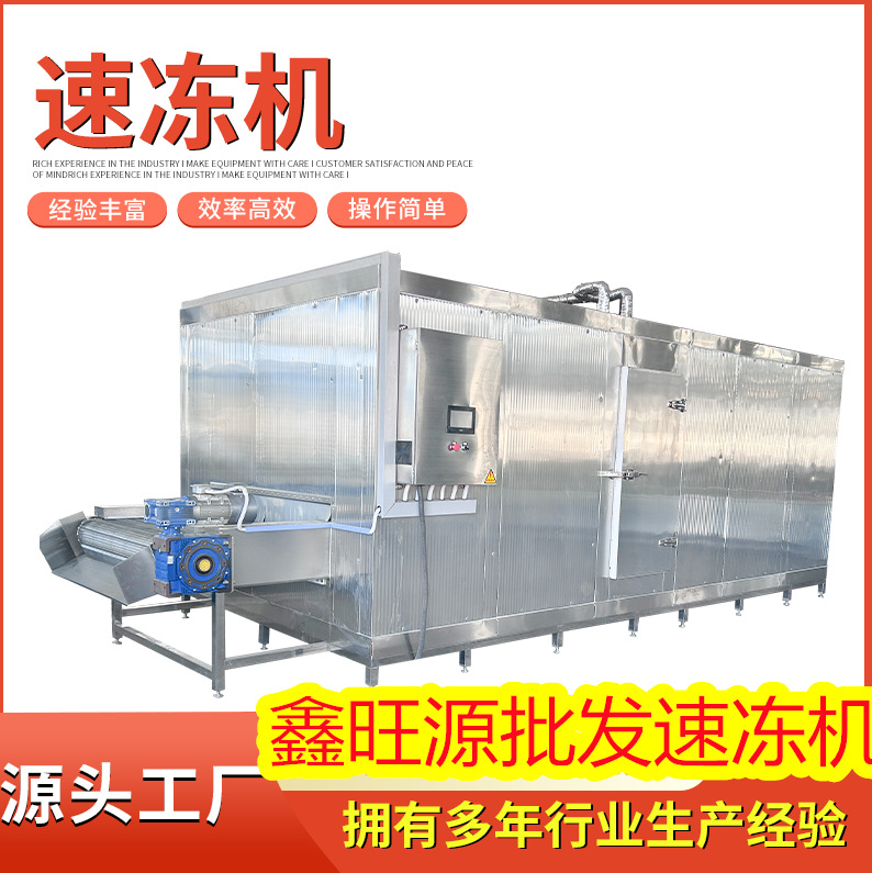 食品速冻设备隧道式氟利昂速冻机什么价格低温速冻设备厂家速冻机