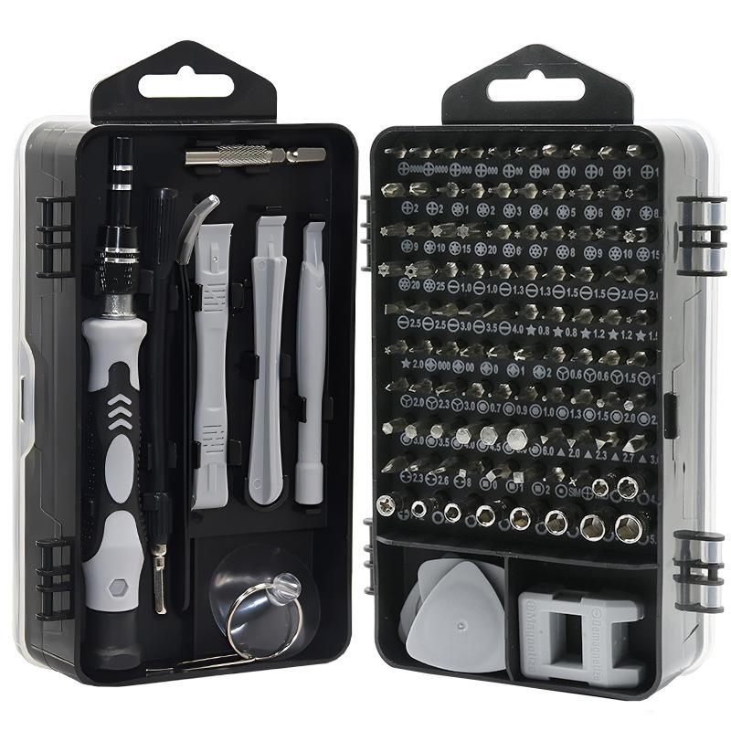 115-in-1 드라이버 세트 고급 버전(회색 검정색)