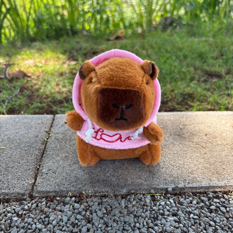 スウェットシャツカピバラ人形クリエイティブかわいい愛カピバラ人形女装おもちゃ小さな装飾品キーホルダー卸売|undefined