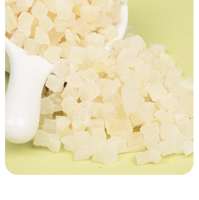 Dried White Peach Dice 500g Low Temperature Dried Fruit Tea Cubes for Peach Oolong Blends and Iced Drinks preparation
