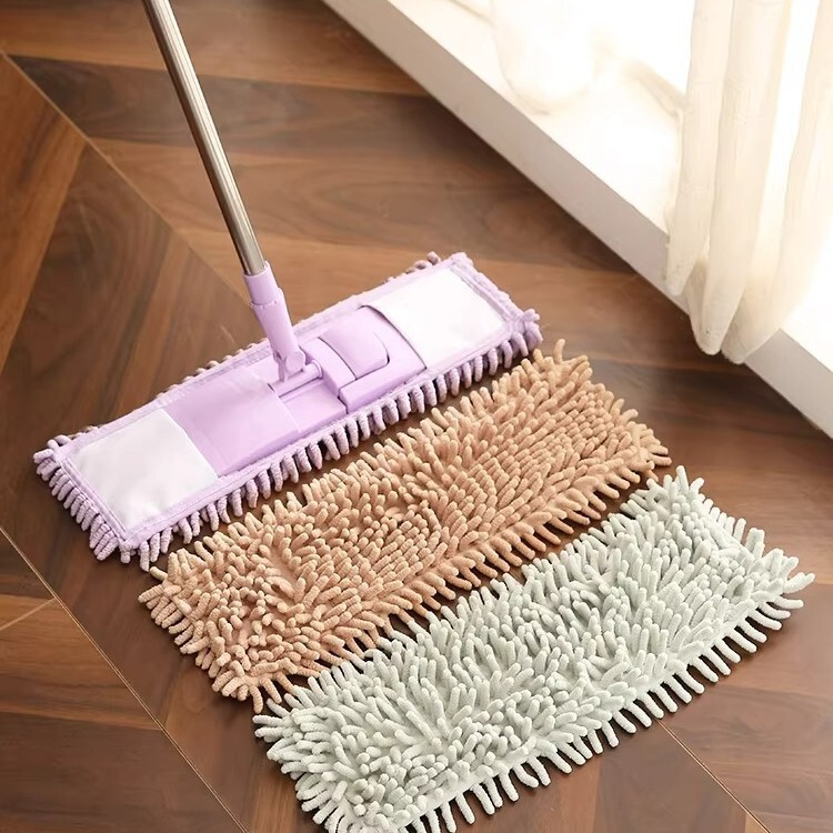 Jimei 360-Degree Rotating Flat Mop for Home Use, Lazy Mop with Clamp-On Design for Wooden Floors and Tile Floors