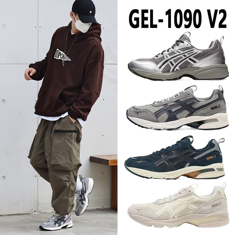 Putian Gel-1090V2 Black and Silver Running Shoes, Arthur Men's and Women's Sports Shoes, Casual Versatile Classic Retro Shoes Putian Gel-1090V2 Black and Silver Running Shoes, Arthur Men's and Women's Sports Shoes, Casual Versatile Classic Retro Shoes
