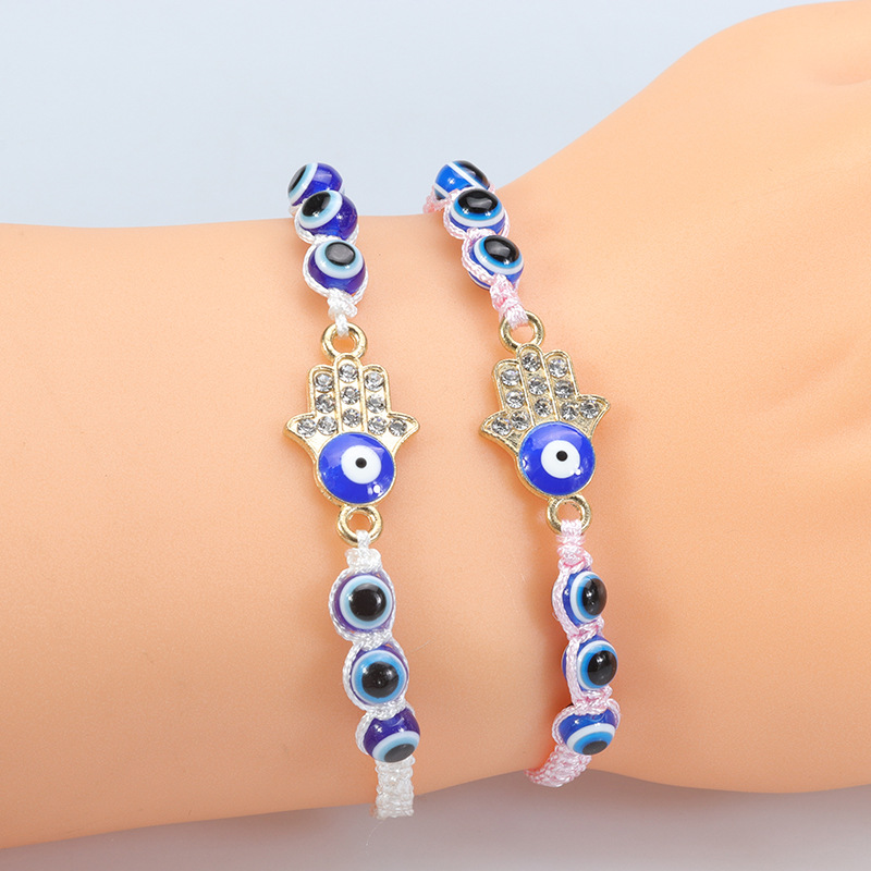 Lucky Red String Evil Eye Bracelet Handmade Protection Jewelry_voghion.com