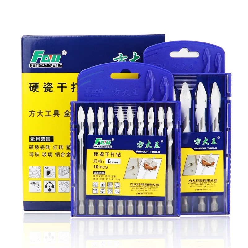 Fang Dawang 偏心ドリル、乾式磁器ドリル、斜めヘッドドリル、超硬三角ドリル、高硬度ガラスドリル、ホールエキスパンダー|undefined