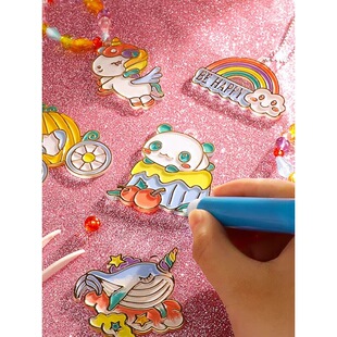 �⿾�z����ͯ�ֹ�diy��Ů�����6��ˮ�������z�Tɫ���ɳ����ɰ