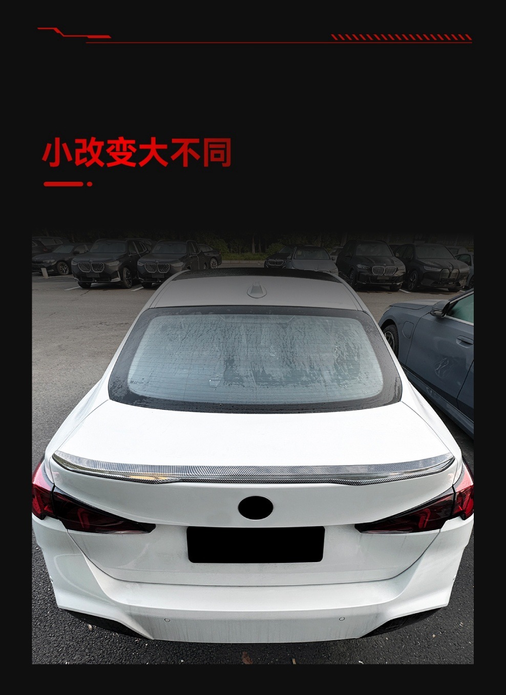 Suitable for 2024+ Bmw Bmw 2 Series F74 225I 235I Psm Style Rear Wing Fixed Wing Cross-Border Modification Parts