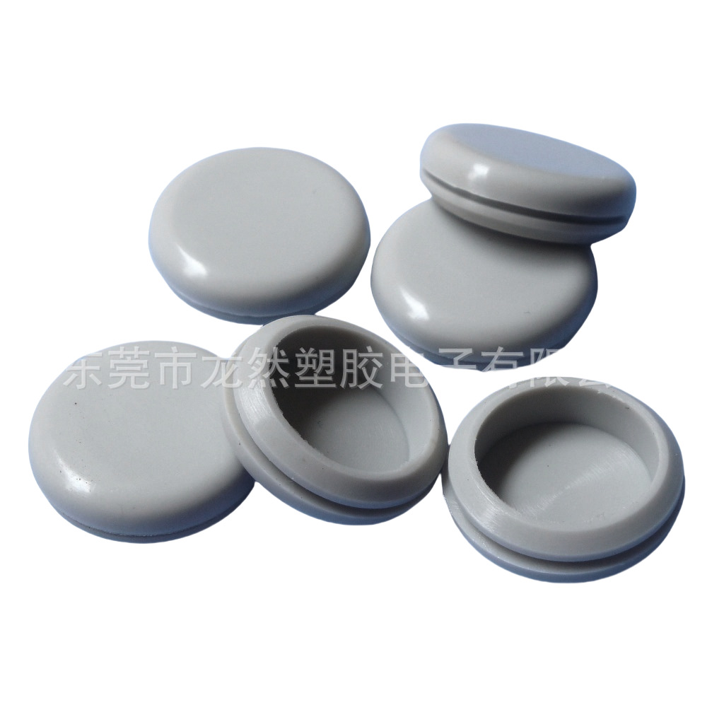 厂家直销 硅胶防水塞头 塑胶防尘密封件 圆形橡胶扣式塞头