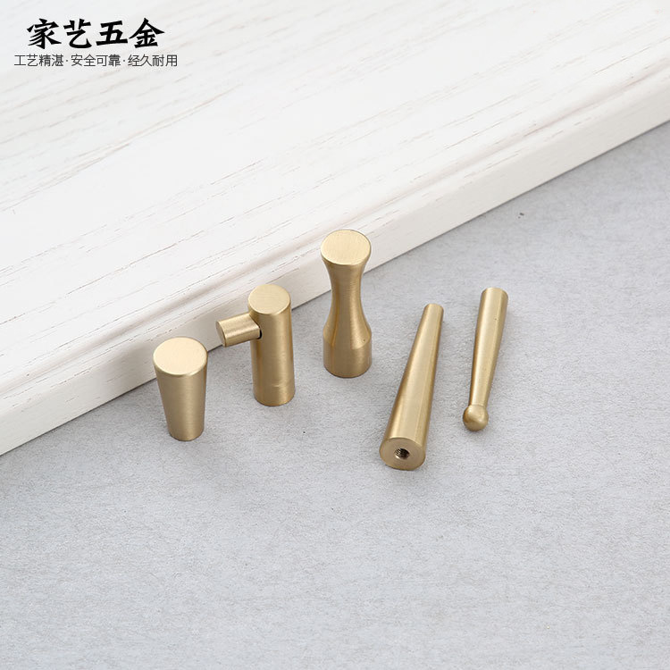 廠家直營全銅單鈎簡約黃銅中式現代浴室衣鈎實心大號單孔銅拉手