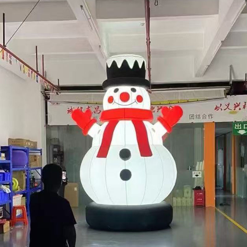 Navidad infláble Papá Noel escalada pared modelo de aire luminoso centro comercial belleza decoración árbol de Navidad modelo de dibujos animados muñeco de nieve