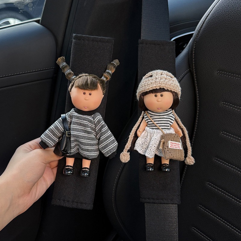 Potato Sister Car Seat Belt Shoulder Pads 2026 New Model Interior Safety Belt Decoration Anti-Wear Clothing Pair Cute