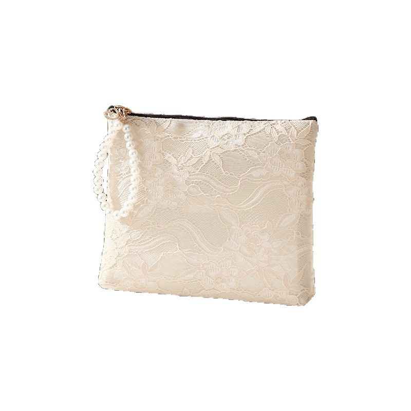 Bolsa de maquillaje de encaje de estilo nacional bolsa de lavado bolsa de viaje bolsa de almacenamiento bolsa de almacenamiento bolsa de cambio llave de teléfono móvil portátil bolsa