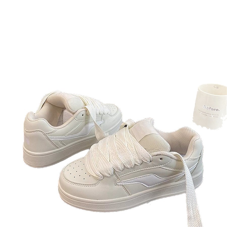 Versión coreana de las zapatillas de deporte de diseño de nicho de ocio para estudiantes, marea 2025 nuevo estilo Harajuku, estilo de Hong Kong, zapatillas de deporte de fondo plano para mujer