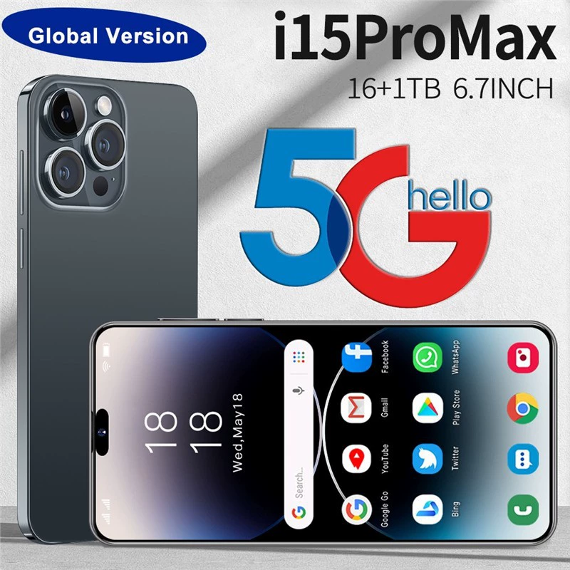 Мобильный телефон, смарт-часы, Intel Core i15, 15 Pro Max, 3G, Android, 16 ГБ, 3 дюйма