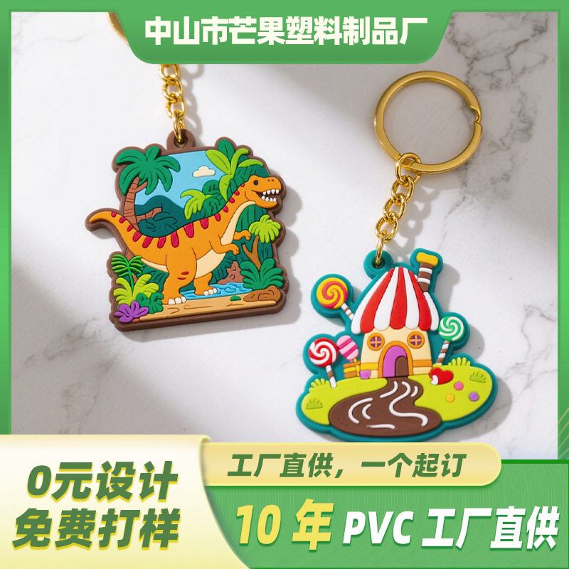 Pvc Soft Rubber Keychain Corporate Ip Image Event Anniversary Souvenir Accessory Pendant Gift Business Gift