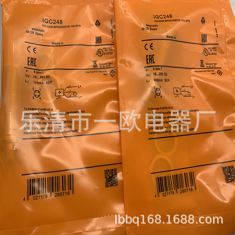 全新实物现货IGC249 IGC248 IGC250感应开关质保一年