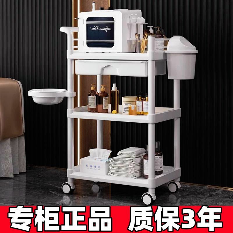 美容室専用トロリー、まつげ美容機器、手押しツールトロリー、歯科理学療法多層収納ラックトロリー|undefined