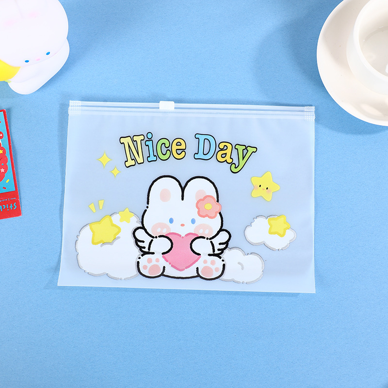 En stock PE dibujos animados EVA helado bolsa de cremallera guantes bolsa de embalaje medias de seda bolsa ziplock ropa interior bolsa de embalaje bolsa de calcetines