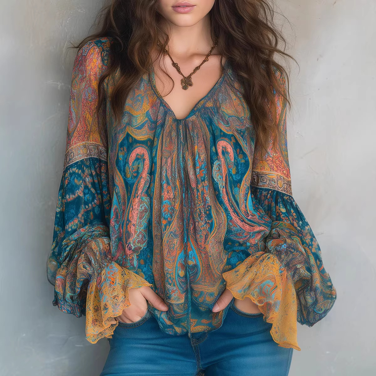 2026 Cross-Border European And American Independent Site Casual Vacation Bohemian Ethnic Style Printed_ecoleips.com
