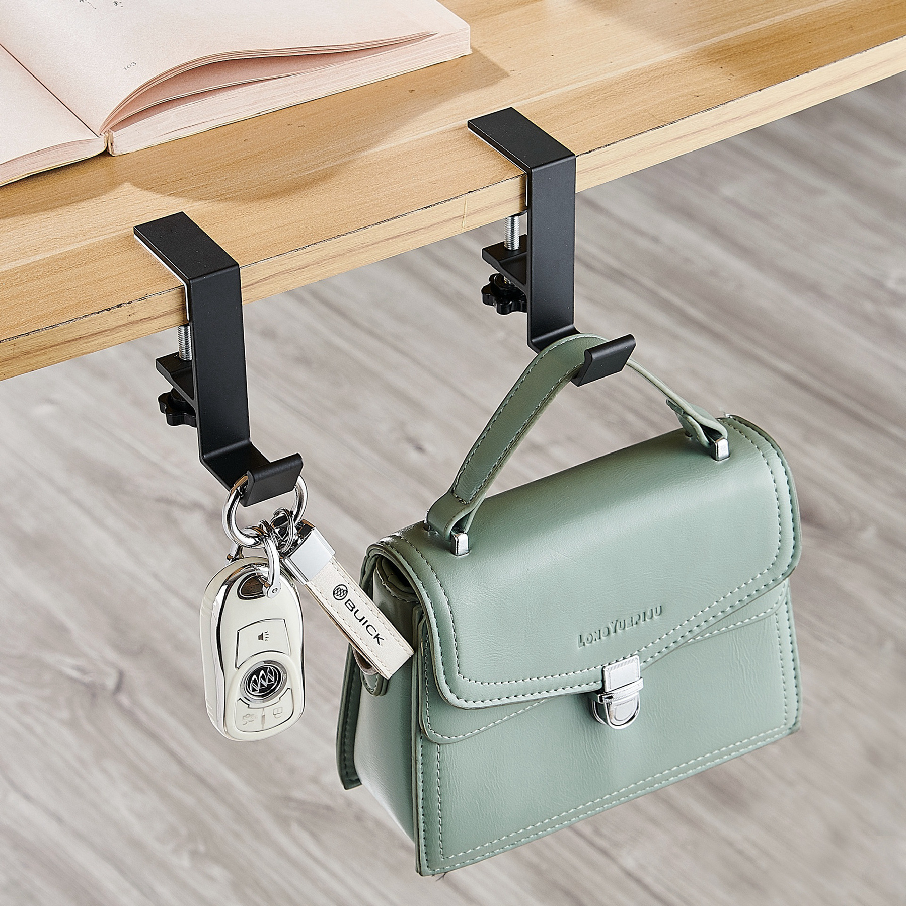 桌边挂钩:调节固定款单钩