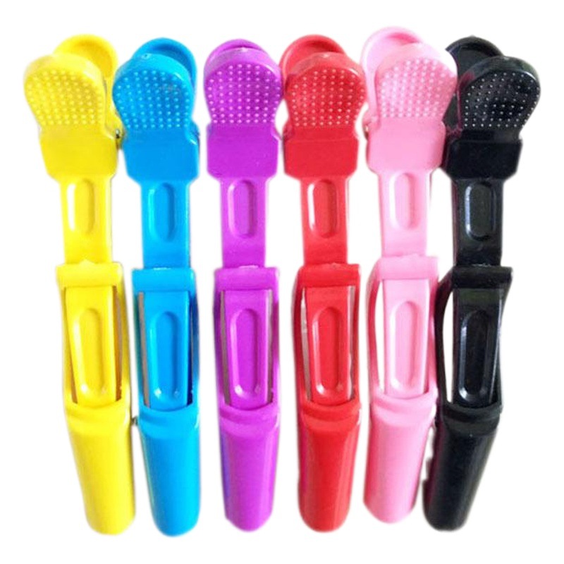 Factory wholesale modeling positioning partition clip duckbill clip long mouth clip curly hair clip crocodile clip plastic beauty hairpin