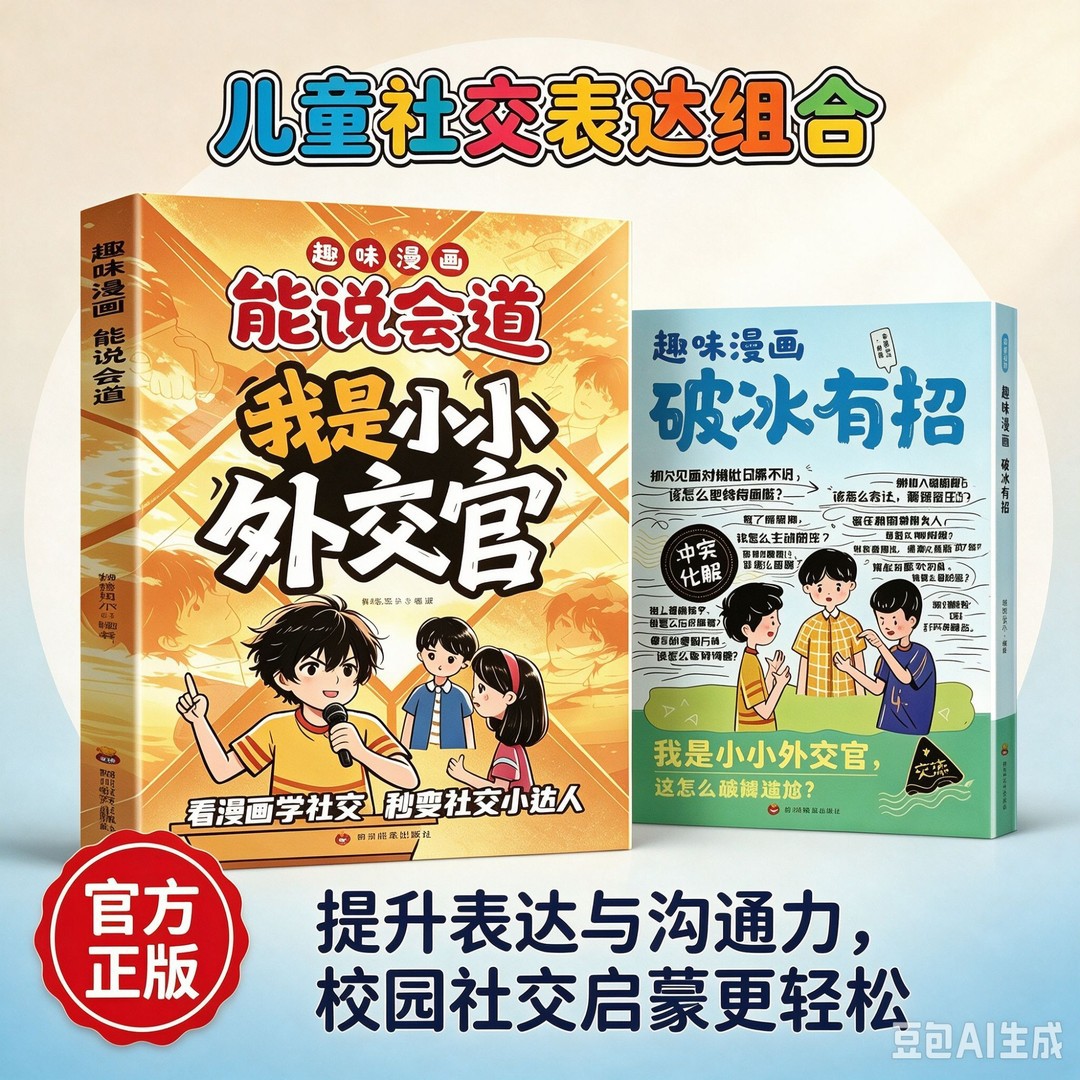 【正版】我是小小外交官+破冰有招 小学生情商社交口才成长教育书