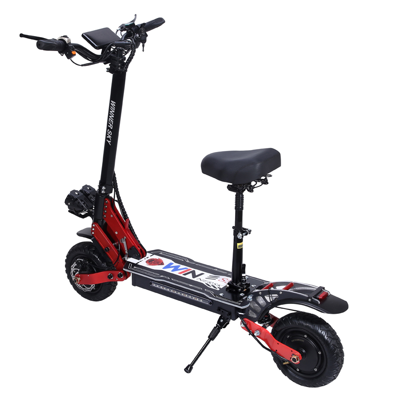 Dual-Drive Electric Scooter for Commuting, Lithium Battery Foldable Off-Road 11inch Electric Scooter