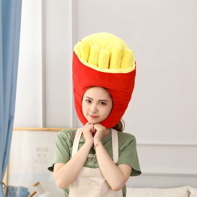 Wholesale French Fries Headgear Hat, Plush Headgear, Photo Props, Cartoon Headgear, Customizable Wholesale French Fries Headgear Hat, Plush Headgear, Photo Props, Cartoon Headgear, Customizable
