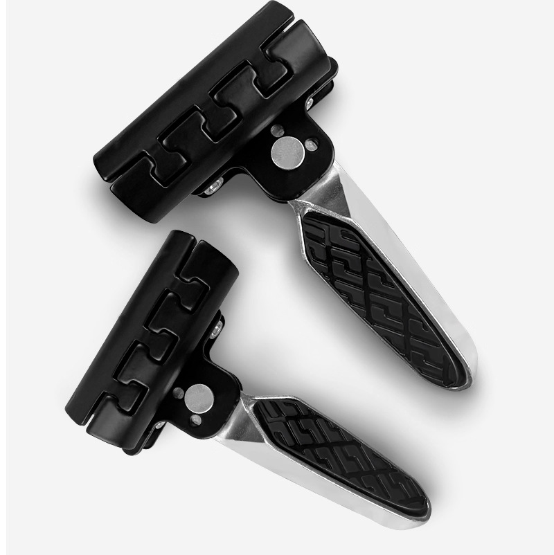 Widened Anti-Slip Motorcycle Modification Accessories Folding Foot Pedal for Electric Scooters, No Drilling Required