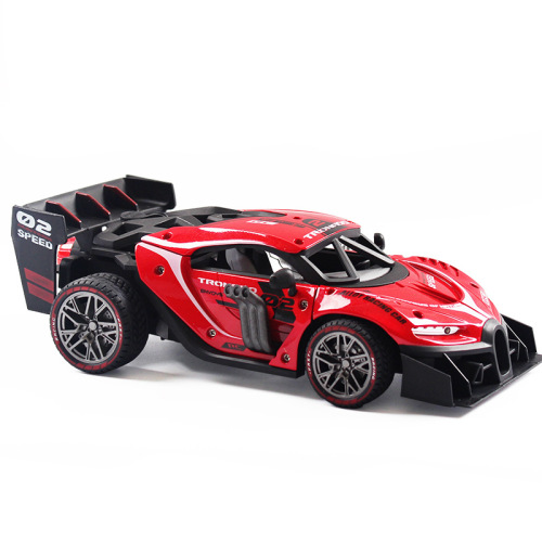 Cross-border 2.4G alloy car remote control spray car electric wireless remote control car children's lighting toy remote control car wholesale