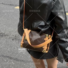 L家の高バージョンの谷愛凌と同じソフトケースの手提げ女カバンside trunk斜めショルダーバッグのトランペット