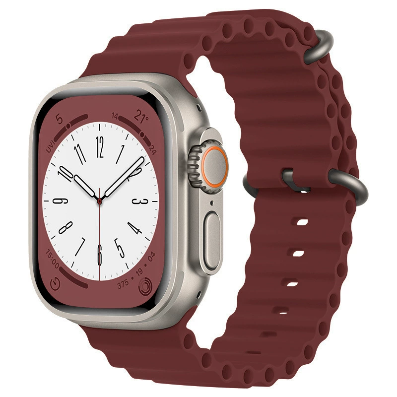 [Готовый запас и отправка в тот же день] Подходит для Apple Watch 8 Apple Ocean silikon strap Ultras8